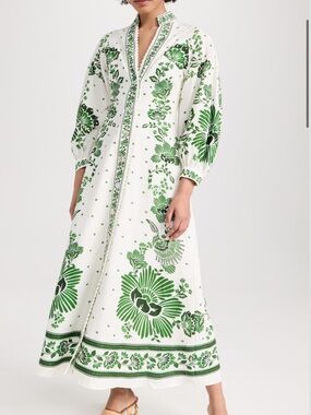 FARM Rio Forest Soul Off-White Maxi Dress